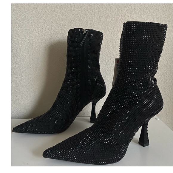 ‼️WOW‼️Zara - STUNNING‼️Rhinestone high heel ankle boot🤩 - Picture 11 of 11